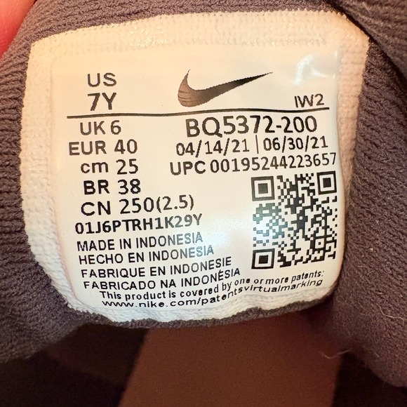 Nike Manoa Boots Youth Size 7Y Brown Leather Hiking Trail Walking Shoes - Picture 7 of 12